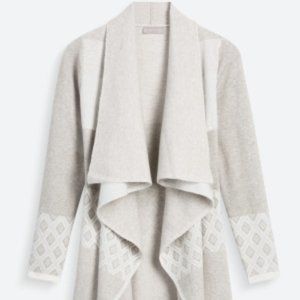 Graphic Open Drape Cardigan